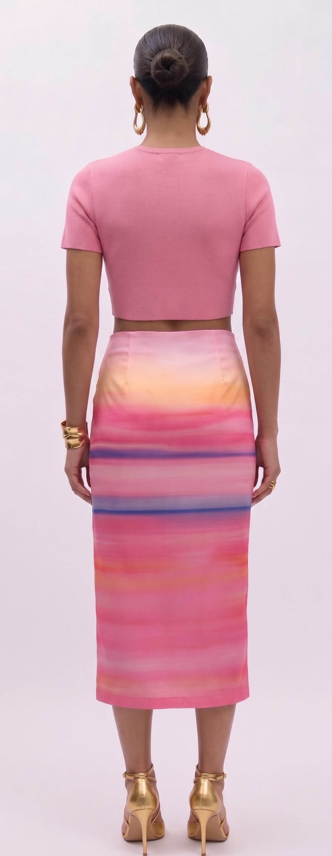 Pink Skies Bodycon Skirt